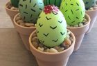 Различно и интересно: великденски яйца като кактуси